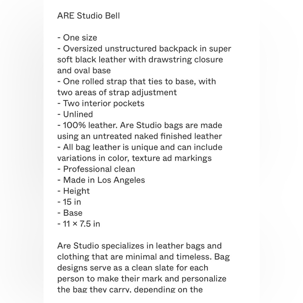 ARE STUDIO Bell backpack - Picture 11 of 11